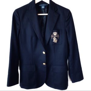 Ralph Lauren Blazer Wool Corneliani Italy Blue